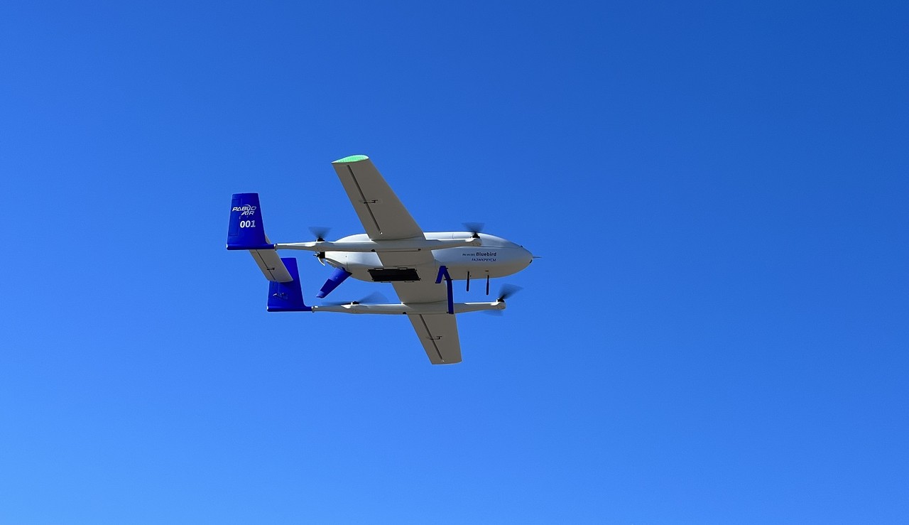 파블로항공이 개발한 리프트+크루즈 방식의 블루버드는 현재 미국에서 NASA 실증 프로젝트에도 투입 중이다. (사진제공=파블로항공)