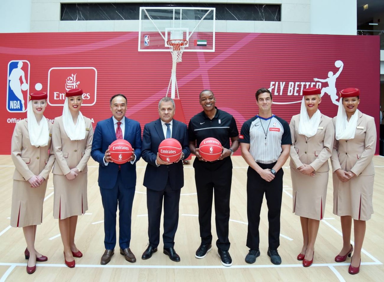 △에미레이트항공은 NBA와 글로벌 마케팅 파트너십을 맺었다고 전했다(사진제공=에미레이트항공)